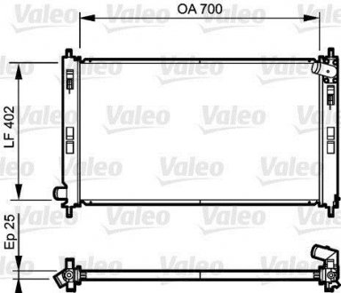 Радиатор охлаждения двигателя Valeo 735200