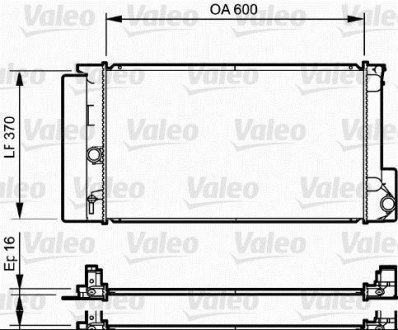 Радиатор, охлаждение двигателя Valeo 735250