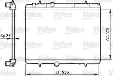 Радіатор, охолодження двигуна Valeo 735608