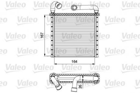 Радиатор отопителя Valeo 811506