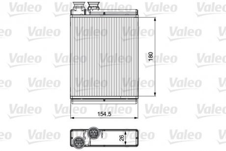 Радиатор отопителя Valeo 811517