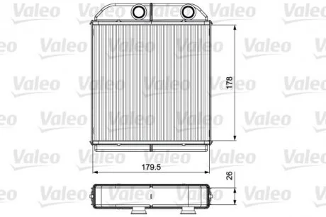 Радиатор печки VOLVO Valeo 811538