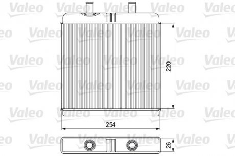 Радіатор обігрівача Valeo 811539 (фото 1)