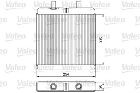 Радиатор отопителя Valeo 811539