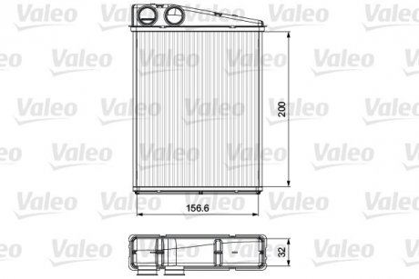 Радиатор печки MERCEDES Valeo 811542