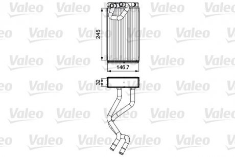 Радіатор обігрівача Valeo 811547