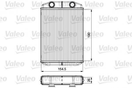 Радіатор обігрівача Valeo 811553 (фото 1)