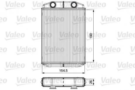 Радиатор отопителя Valeo 811553