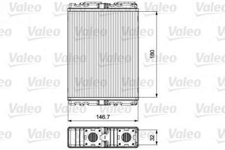 Радиатор отопителя Valeo 811557