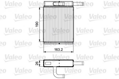 Радиатор отопителя Valeo 811558