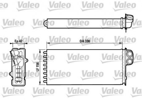 Радиатор печки Valeo 812128