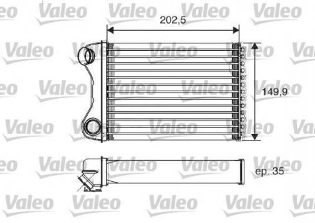 Радіатор обігрівача Valeo 812211