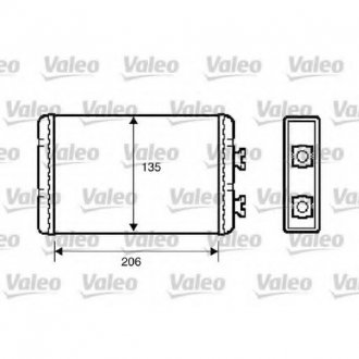 Радіатор обігрівача Valeo 812220