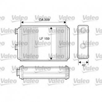 Радиатор печки Valeo 812280