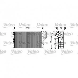 Радиатор отопителя Valeo 812322