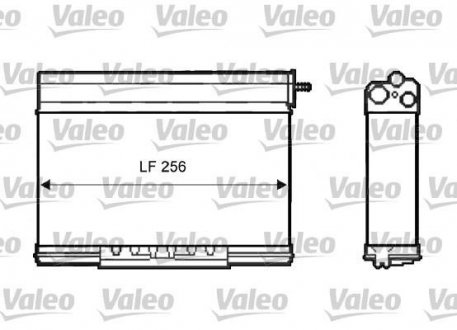 Радіатор пічки Valeo 812401