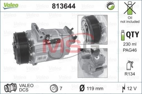 Компресор кондиціонера Valeo 813644