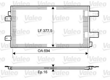 Конденсер Valeo 814003