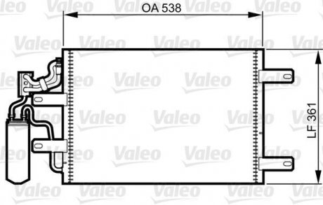 Радиатор кондиционера Valeo 814014 (фото 1)