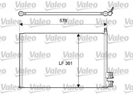 Радиатор кондиционера Valeo 814083