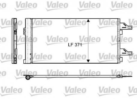 Радиатор кондиционера Valeo 814085