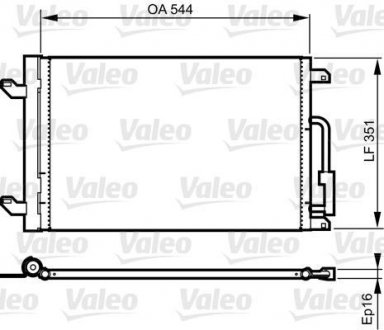 Радиатор кондиционера Valeo 814198 (фото 1)