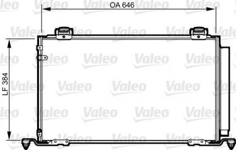 Радіатор кондиціонера Valeo 814209