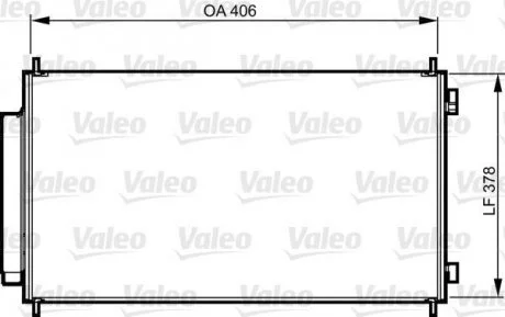 Радіатор кондиціонера Valeo 814232