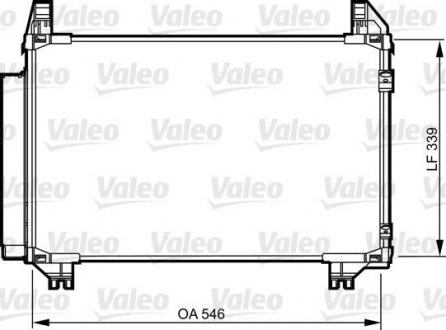 Радиатор кондиционера Valeo 814233