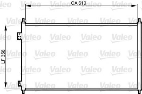 Радиатор кондиционера Valeo 814243