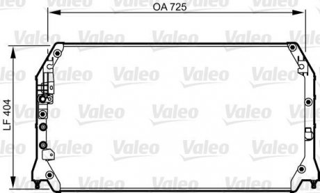 Радіатор кондиціонера Valeo 814247