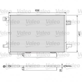 Радиатор кондиционера Valeo 814249