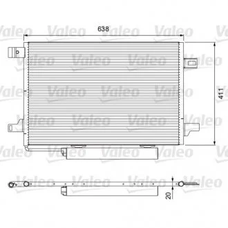 Радиатор кондиционера Valeo 814249