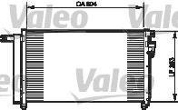 Радиатор кондиционера Valeo 814349