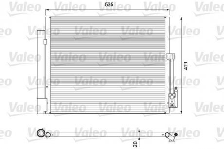 Радиатор кондиционера Valeo 814382