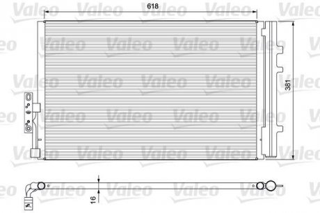 Радіатор кондиціонера Valeo 814386