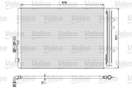 Радиатор кондиционера Valeo 814387