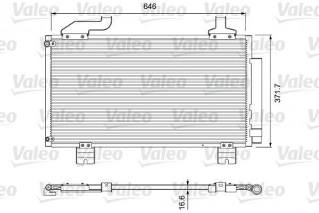 Радиатор кондиционера Valeo 814417