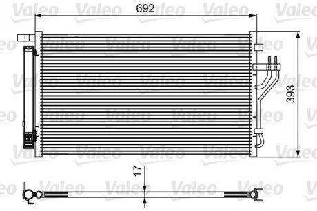 Радиатор кондиционера Valeo 814485