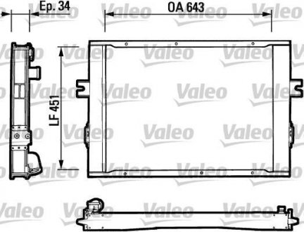 Радіатор, охолодження двигуна Valeo 816649 (фото 1)