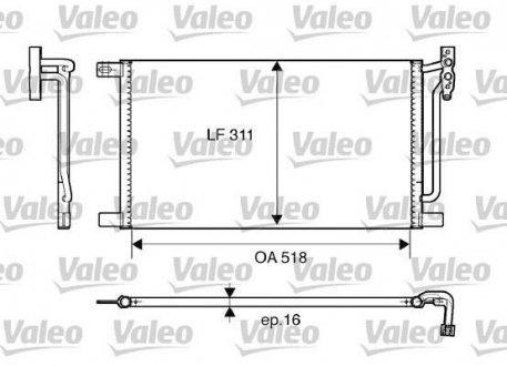 Радиатор кондиционера Valeo 817405 (фото 1)