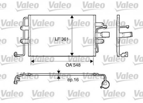 Радиатор кондиционера Valeo 817427