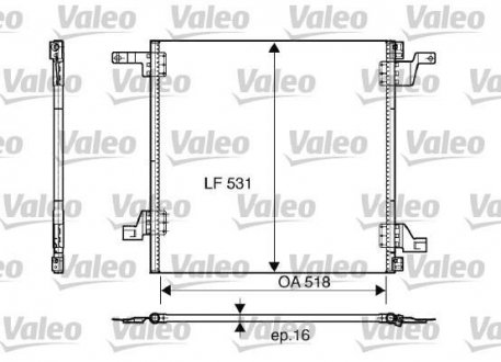 Радиатор кондиционера Valeo 817458 (фото 1)