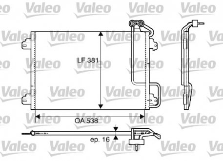 Радіатор кондиціонера Valeo 817508