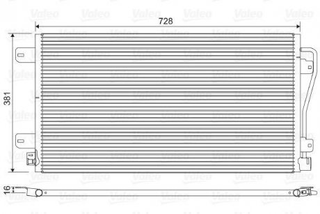 Радіатор кондиціонера Valeo 817601