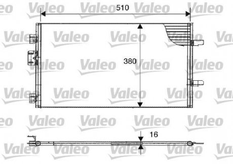 Радіатор кондиціонера Valeo 817602