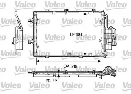 Радіатор кондиціонера Valeo 817609