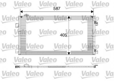 Радіатор кондиціонера Valeo 817646