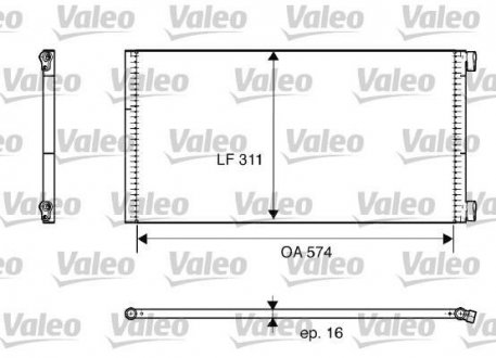 Радіатор кондиціонера Valeo 817684