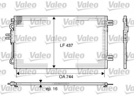 Радіатор кондиціонера Valeo 817739